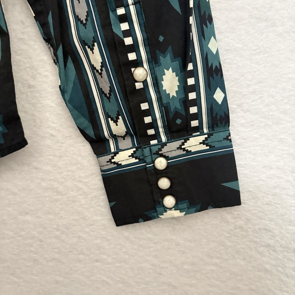 Sendero Provisions The Wyatt Western Shirt Aztec Pearl Snap Long Sleeve Mens L - Picture 7 of 9